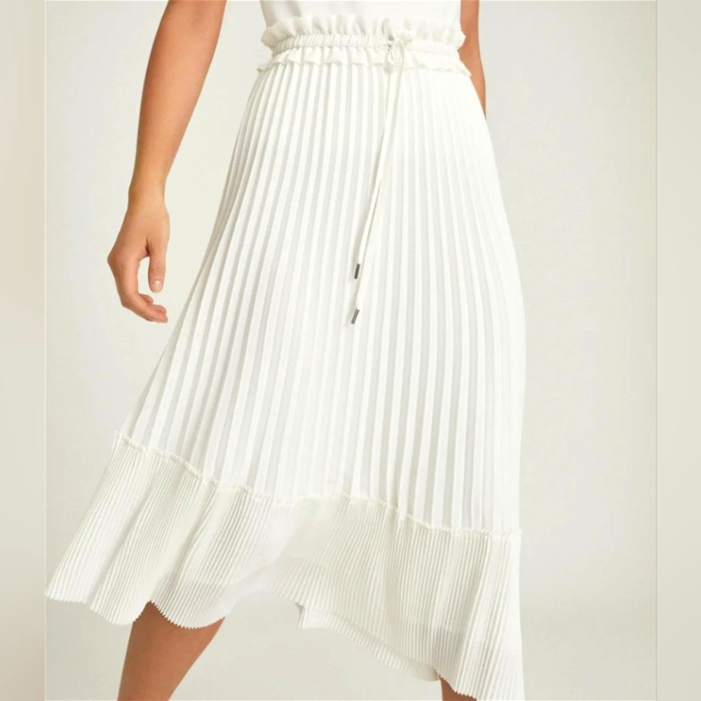 Reiss Lottie Pleated Midi Skirt NWT